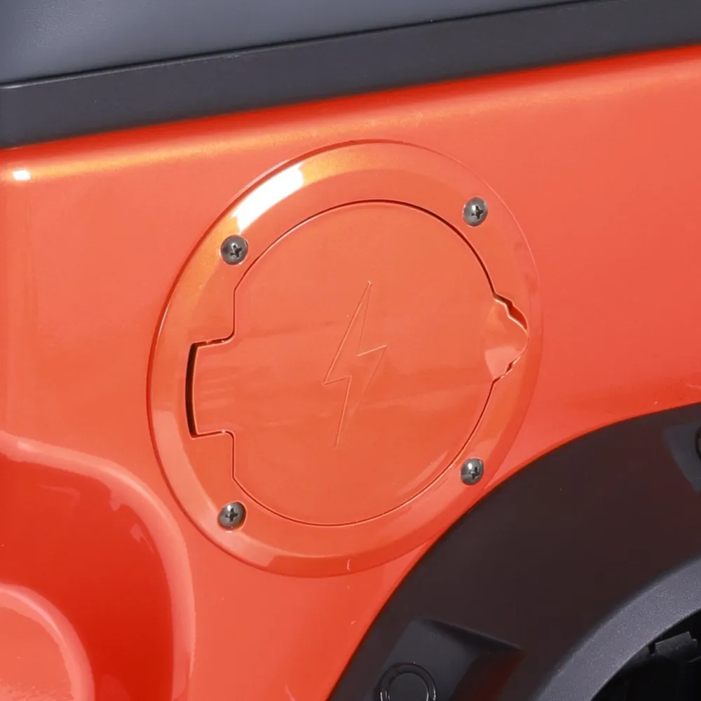Orange Denago charging port cover
