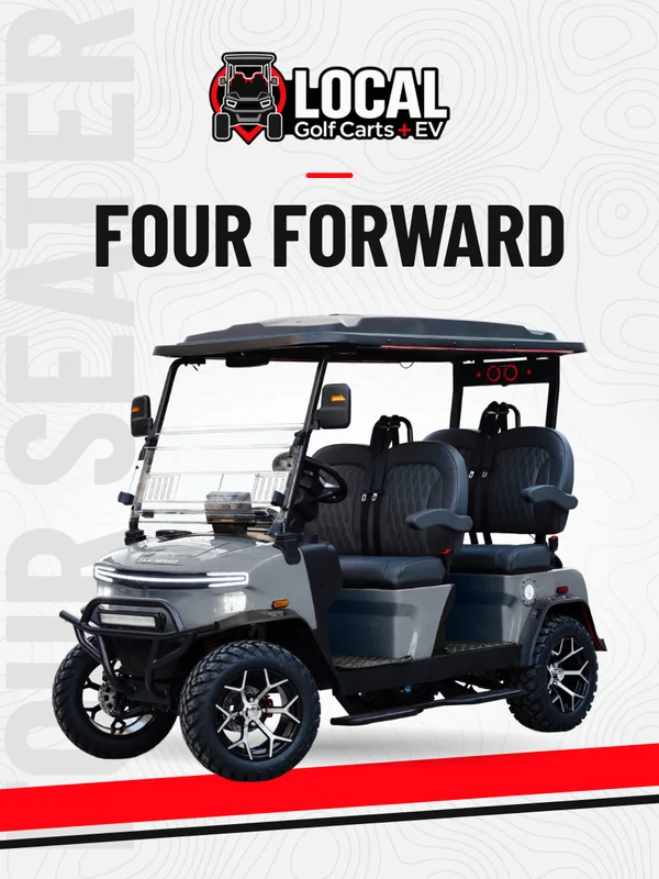 Four-seat golf cart